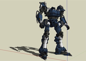 机器人战士素材设计SU(草图大师)模型