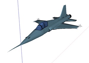 战斗飞机设计SU(草图大师)模型