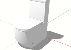 室内独特马桶素材SU(草图大师)模型