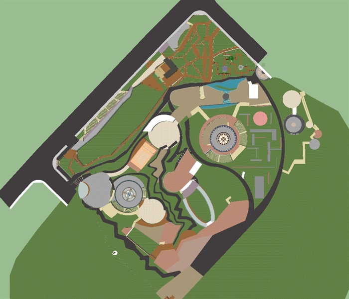现代福瑞湿地极限公园ＳＵ模型(9)