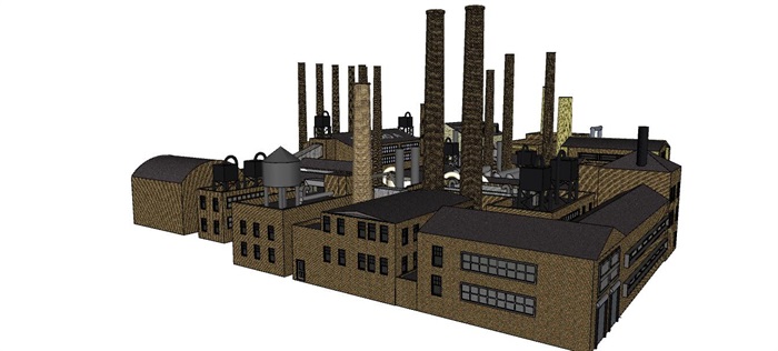 工厂建筑SU模型(3)