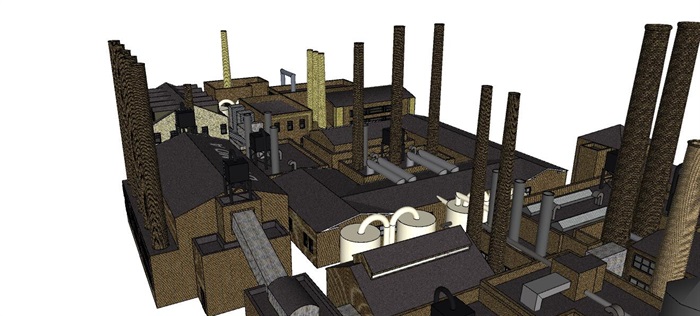 工厂建筑SU模型(4)