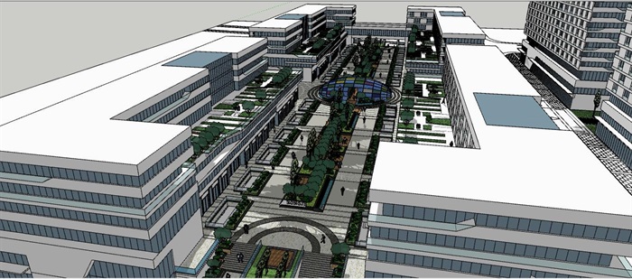 工业软件园建筑SU模型(3)