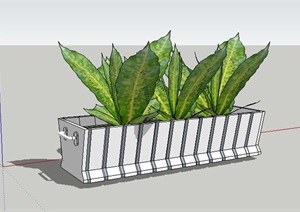 花槽种植池设计SU(草图大师)模型