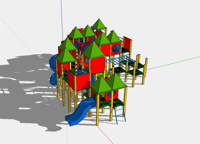 独特儿童游乐设施素材su模型(2)