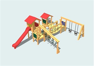 儿童游乐设施素材完整SU(草图大师)模型