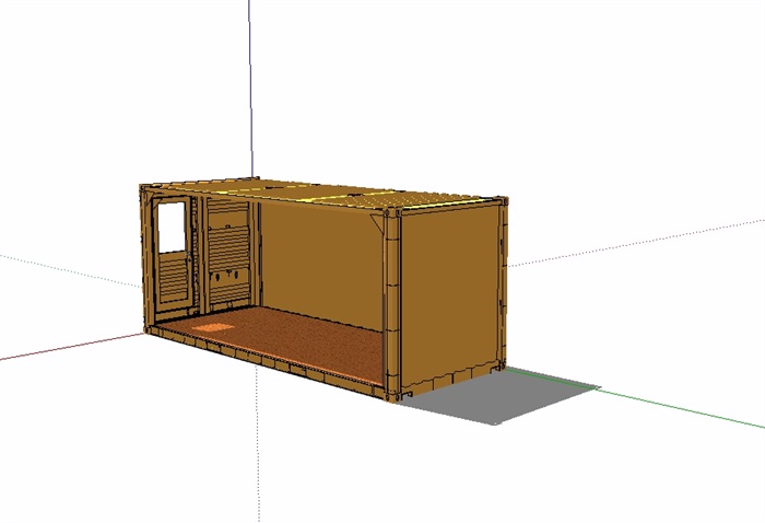 集装箱素材设计su模型(2)