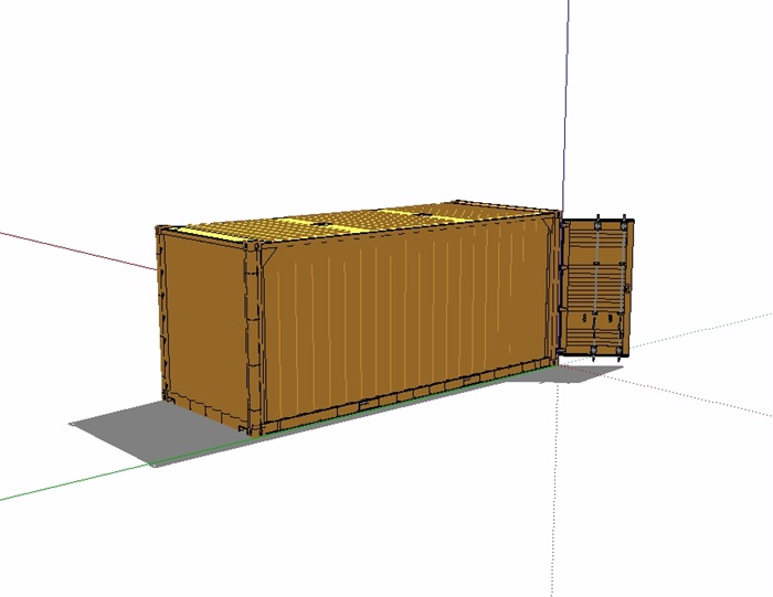 集装箱素材设计su模型(3)