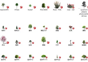 SU(草图大师)植物模型