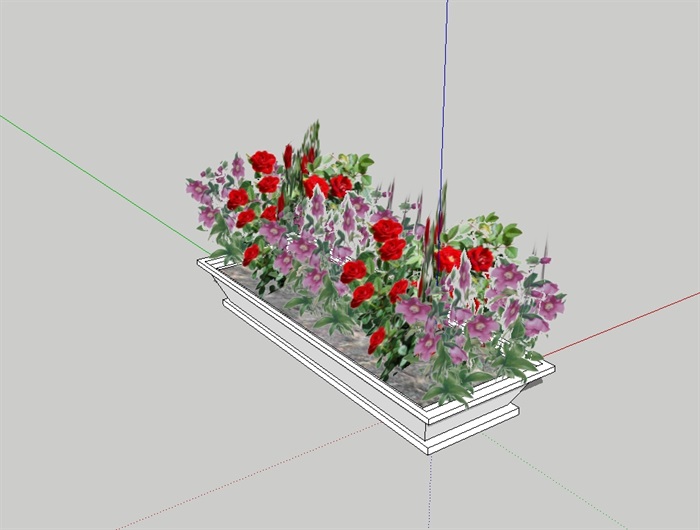 种植器皿花池盆栽su模型(2)