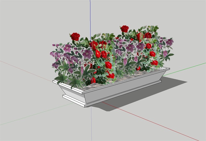 种植器皿花池盆栽su模型(1)