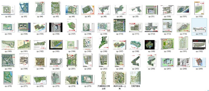 现代完整的城市规划设计jpg平面图