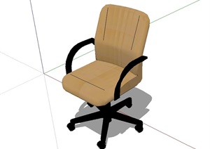 现代办公空间办公椅SU(草图大师)模型