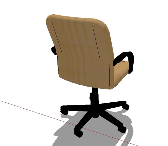 现代办公空间办公椅su模型(3)