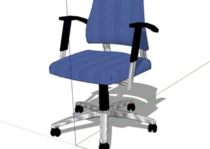 办公靠椅设计SU(草图大师)模型