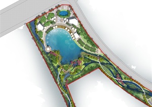 长龙湿地公园彩色pdf平面图
