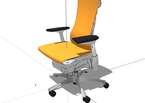 经典的室内办公椅设计SU(草图大师)模型