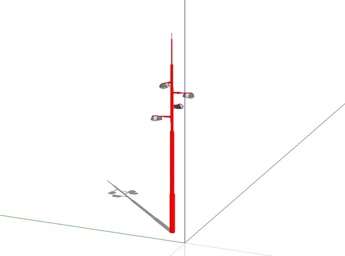 现代创意景观灯详细su模型(2)
