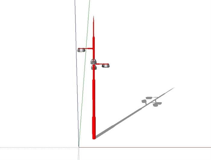现代创意景观灯详细su模型(3)