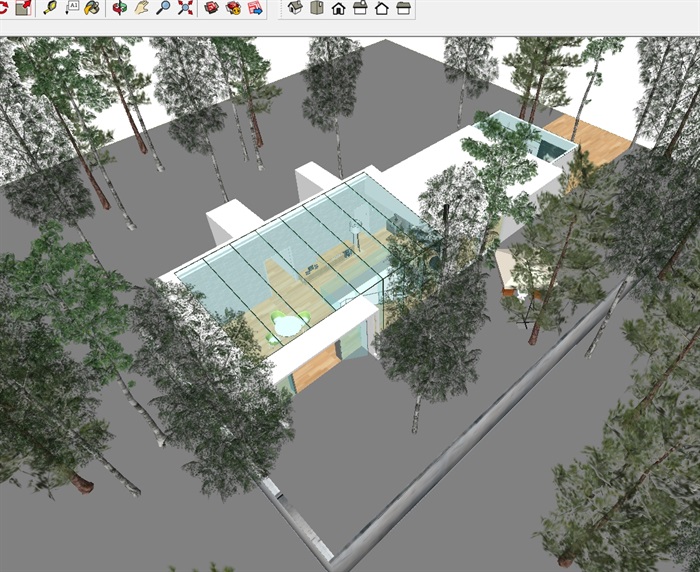 现代阳光度假别墅室内外方案ＳＵ设计模型(3)