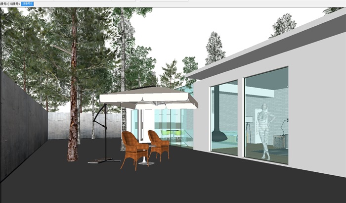 现代阳光度假别墅室内外方案ＳＵ设计模型(4)