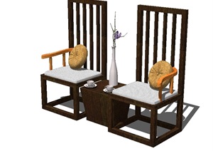 11个室内单椅家具组件ＳＵ模型