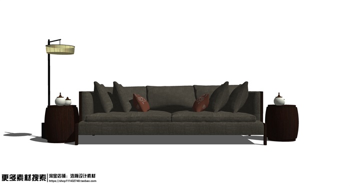 12个室内沙发家具组件ＳＵ模型(5)