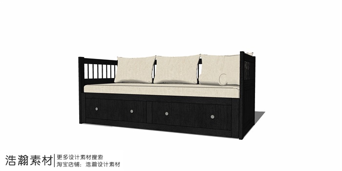 12个室内沙发家具组件ＳＵ模型(8)