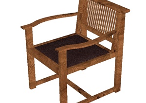 10个详细室内单椅家具组件ＳＵ模型