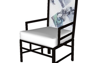 10个室内单椅家具组件ＳＵ模型