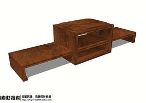 9个室内电视柜家具设计ＳＵ模型