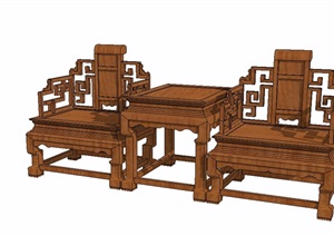 12个室内单椅家具组件ＳＵ模型