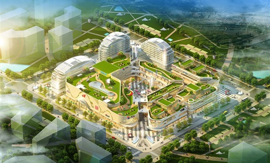 天霸设计2018年购物中心设计效果图欣赏：郑州新一城