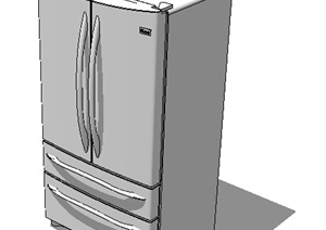 冰箱独特详细完整设计SU(草图大师)模型