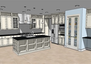 厨房厨卫设施素材设计SU(草图大师)模型