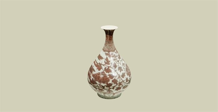 彩绘陶瓷花瓶su模型