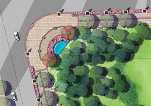 某小型广场景观设计psd方案