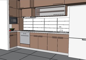 某室内厨房素材完整SU(草图大师)模型