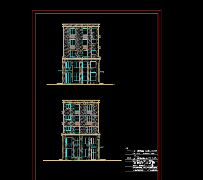 五层商业楼cad方案(3)