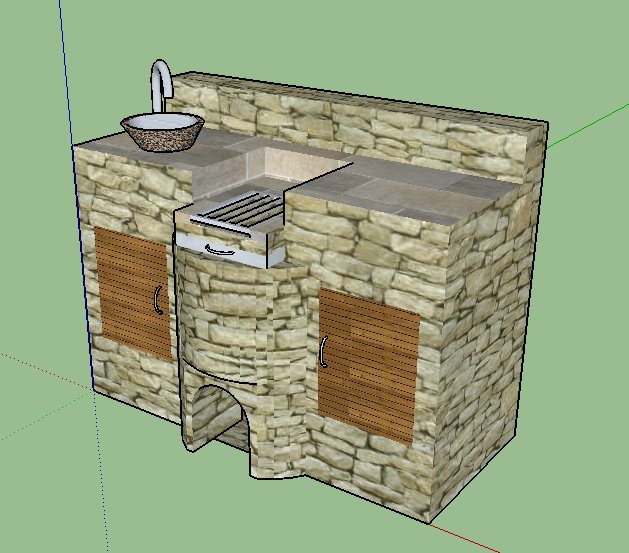 砖砌烧烤台设计图图片