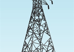 高压线铁塔素材设计SU(草图大师)模型