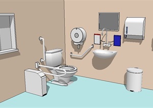 卫浴设施素材设计SU(草图大师)模型
