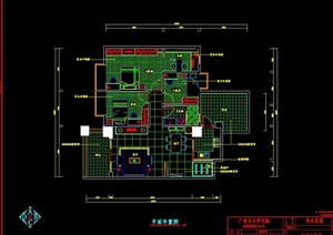 美林花园住宅室内空间设计cad施工图