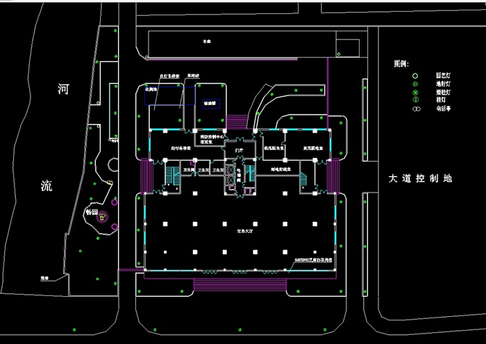 红旗大厦办公空间设计cad施工图(3)