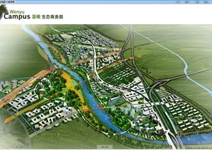 某城市生态商务园规划设计jpg方案