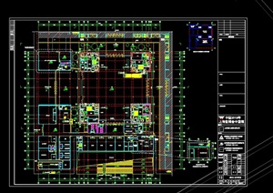 中国文化馆独特建筑cad方案