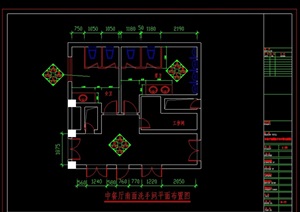 张家港某宾馆中餐厅装修cad施工图