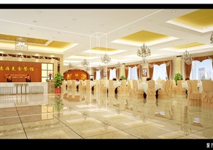内蒙古现代酒店餐厅室内设计cad施工图
