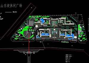 云龙山东坡休闲广场概念规划cad平面图