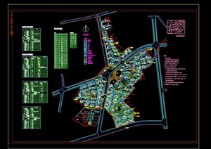 某新城市总体规划cad方案图